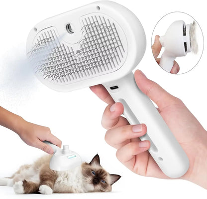 Cat Steam Brush Steamy Dog Brush 3 in 1 Electric Spray Cat Hair Brushes for Massage Pet Grooming Comb Hair Removal Combs