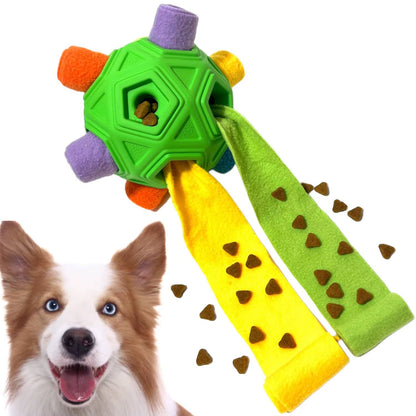 Snuffle Ball for Dog Toys Unbreakable Upgrade Ball Interactive Toy Foraging Snuffle Mat Puppy Treat Dispenser Slow Feeder